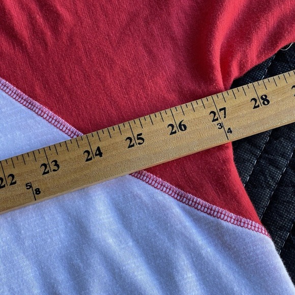 Disney Shirt Womens Plus Size 3X Raglan Burnout Patriotic Mickey Minnie USA - Picture 9 of 11